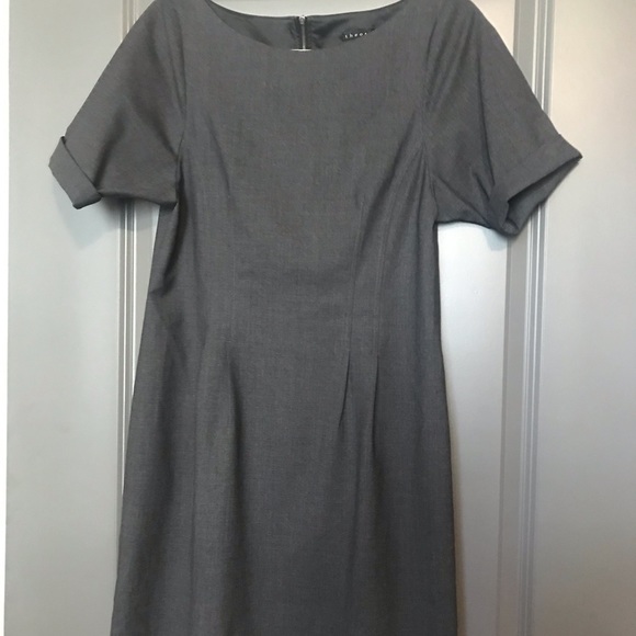 Theory Short Sleeved Wool Dress - Picture 1 of 5